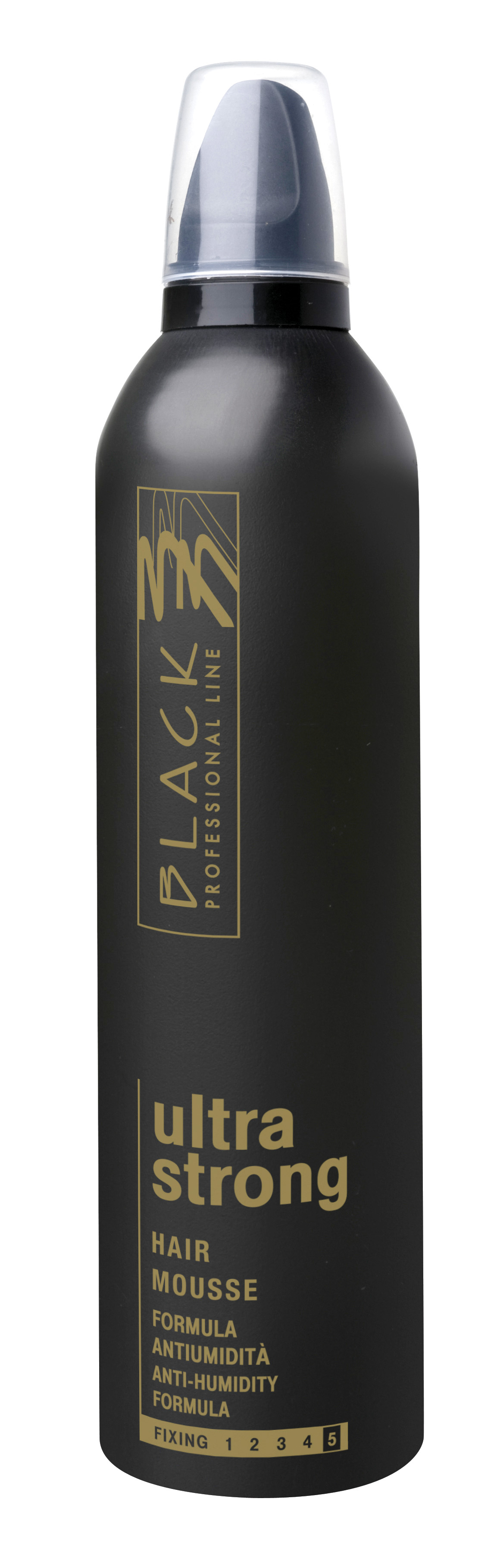 Black Ultra Strong Hair Mousse - Pěnové tužidlo 400 ml