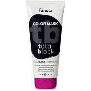 Fanola Color Mask Total Black - Barevná maska na vlasy (černá)