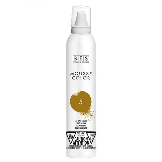 BES Barevné pěnové tužidlo - světlá kaštanová (5) 200 ml