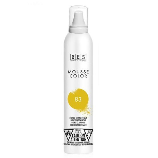 BES Barevné pěnové tužidlo - světlejší blond zlatá (83) 200 ml