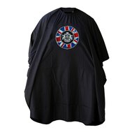 Dear Barber Pláštěnka s vyšívaným logem Barber Cape GB Flag