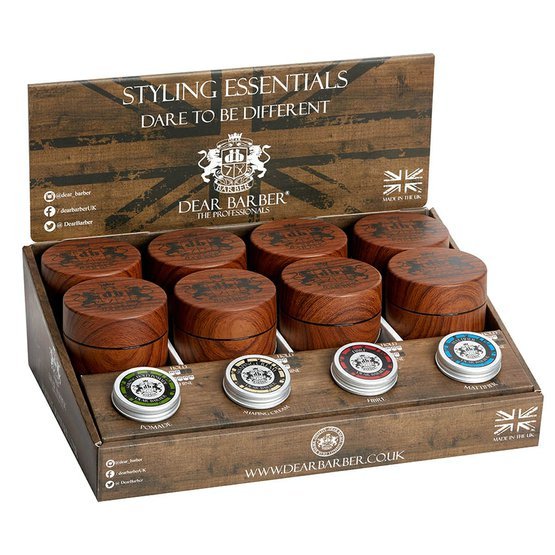 Dear Barber Prezentační box se stylingy na vlasy Styling Display Box