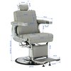 Gabbiano barber křeslo Vision šedé