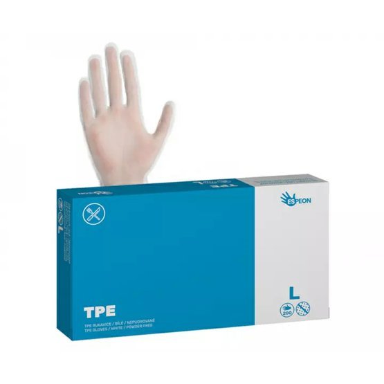 Espeon rukavice TPE čiré L