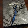 Mr. Mustache Craft Black-Blue - Kadeřnické nůžky 5,5"