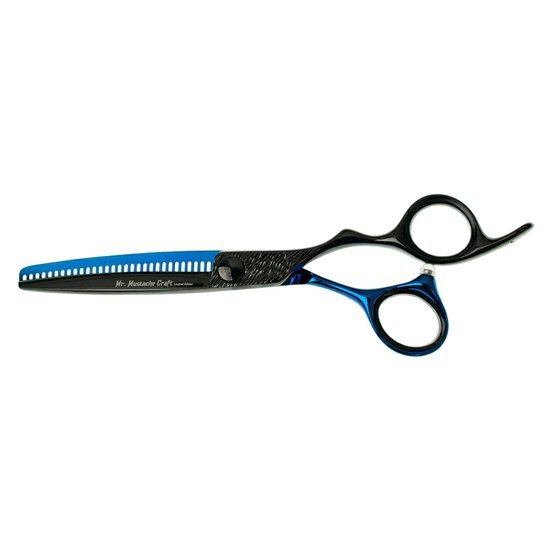 Mr. Mustache Craft Black-Blue - Efilační nůžky 5,5"