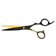 Mr. Mustache Craft Black-Gold - Kadeřnické nůžky 5,5"