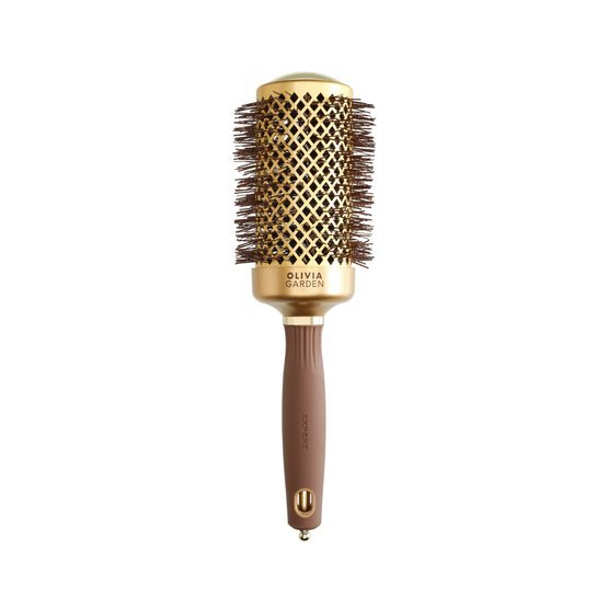 Olivia Garden Expert Shine Wavy Bristles Gold & Brown 55 mm