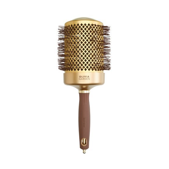 Olivia Garden Expert Shine Wavy Bristles Gold & Brown 80 mm