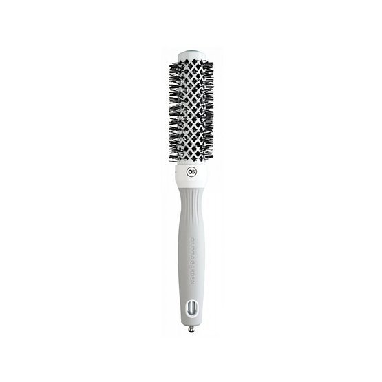 Olivia Garden Expert Shine Wavy Bristles White & Grey 25 mm