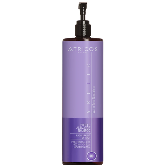 Atricos Arctic Purple Activator Shampoo - Fialový šampon na neutralizaci teplých tónů 1000 ml.png