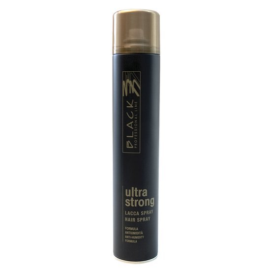 Black Hair Spray Ultra Strong - Lak na vlasy 500 ml