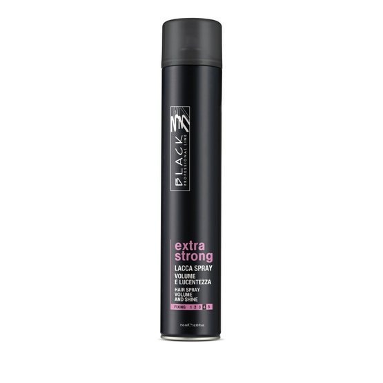 Black Hair Spray Extra Strong - Lak na vlasy 750 ml