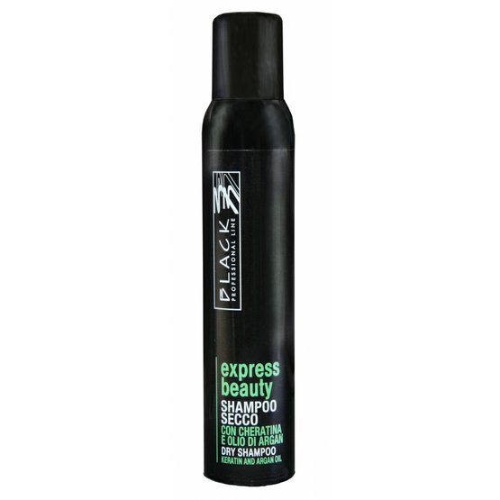Black Dry Shampoo Keratin And Argan Oil - Suchý šampon na vlasy 200 ml