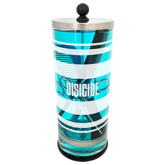 Disicide Skleněná nádoba na dezinfekci střihacích hlavic strojků Large Jar 1500 ml