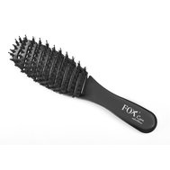 Fox Care Nylon & Boar Mini Brush - Kartáč na vlasy, černý