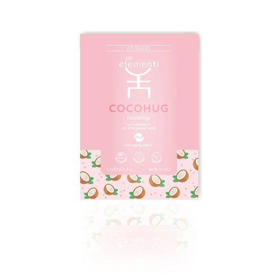 Gli Elementi Eye Patches Coconut-Cocohug - Maska na oční okolí - kokos 6 náplastí x 3 aplikace (2 ml každá)