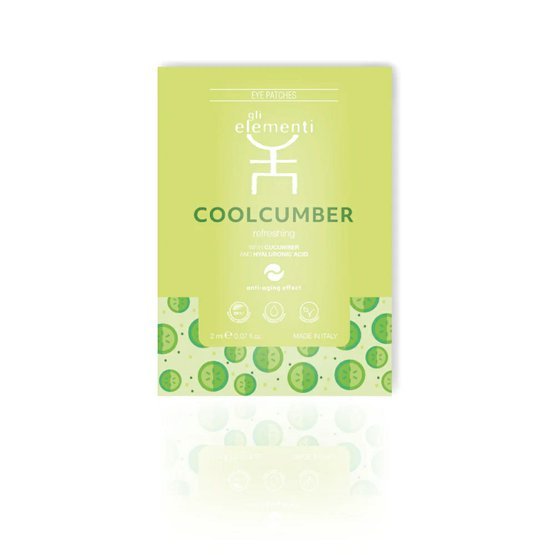 Gli Elementi Eye Patches Cucumber - Coolcumber - Maska na oči - okurka 6 náplastí x 3 aplikace (2 ml každá)
