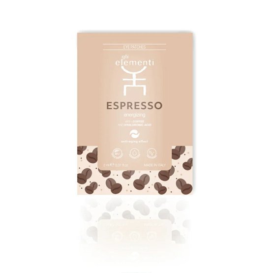 Gli Elementi Eye Patches Coffee - Espresso - Maska na oči - káva 6 náplastí x 3 aplikace (2 ml každá)
