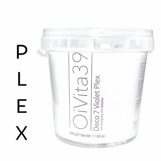OiVita 39 DECO 7 Violet Plex - Fialový odbarvovací prášek o7 tónů s plexem 500 g