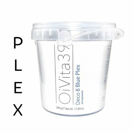 OiVita39 DECO 8 Blue Plex - Modrý odbarvovací prášek o 8 tónů s plexem 500 g