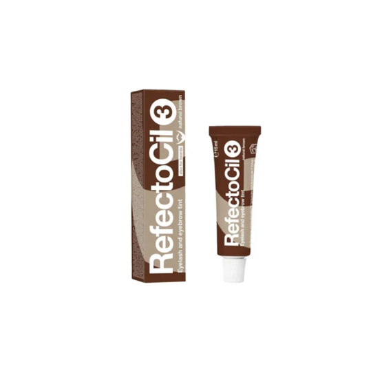 Refectocil Eyelash and Eyebrow Tint Natural Brown 3. - Barva na řasy a obočí (hnědá) 15 ml