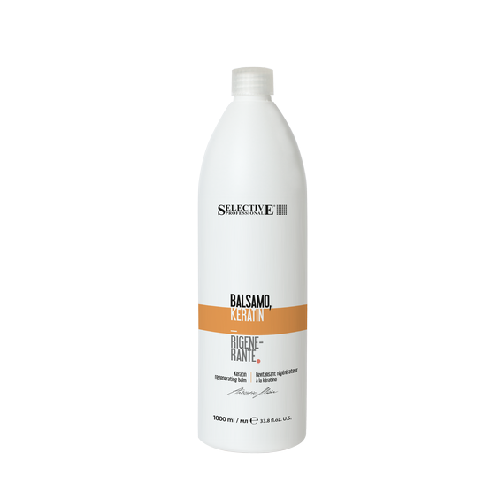 Selective Professional Artistic Flair Balsamo Keratin - Regenerační keratinový balzám pro namáhané a matné vlasy bez lesku 1000 ml