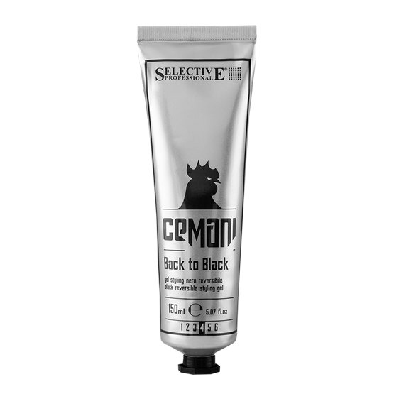 Selective Professional Cemani Back to Black - Pánský omyvatelný černý krycí gel 150 ml