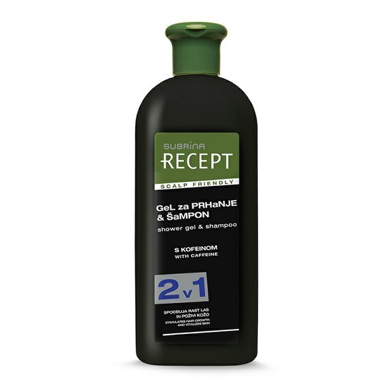 Subrina Recept Caffeine Shower Gel & Shampoo 400 ml